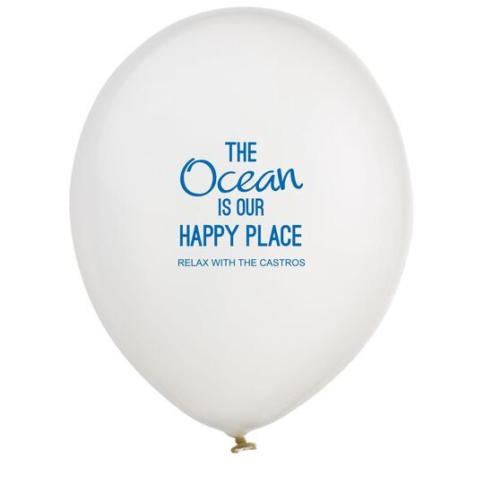 The Ocean is Our Happy Place Latex Balloons